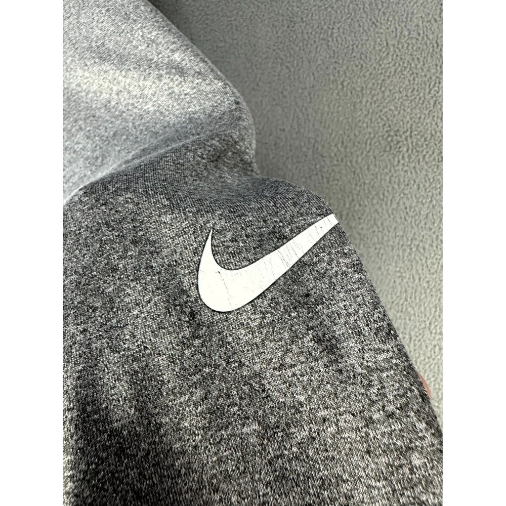 Nike Half Zip Womens Medium Grey Pro Hyperwarm‎ Thumb Loop Performance Running - Picture 8 of 9